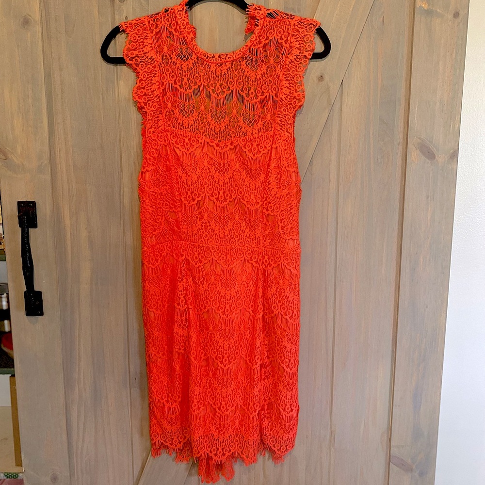 Free People Lace Open Back Dress